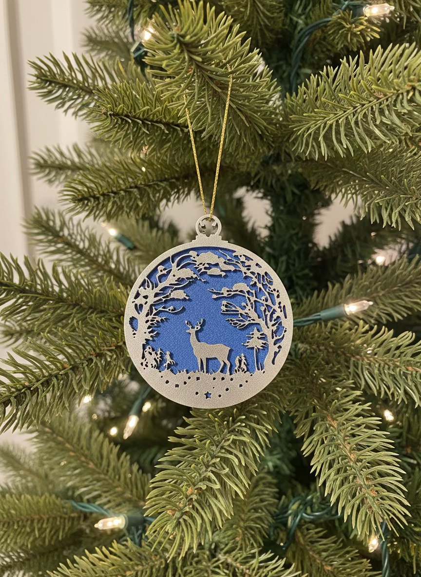 Ornament - Silver Deer
