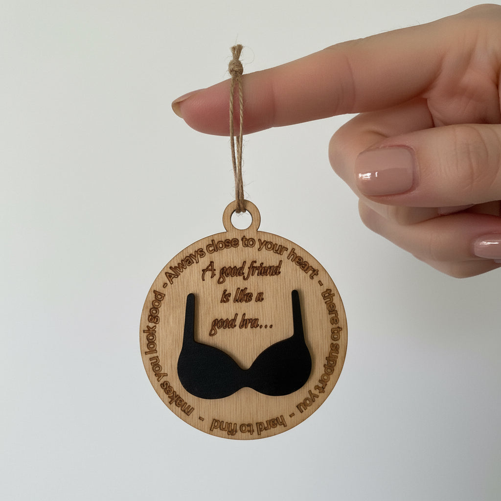 A good friend is like a good bra....