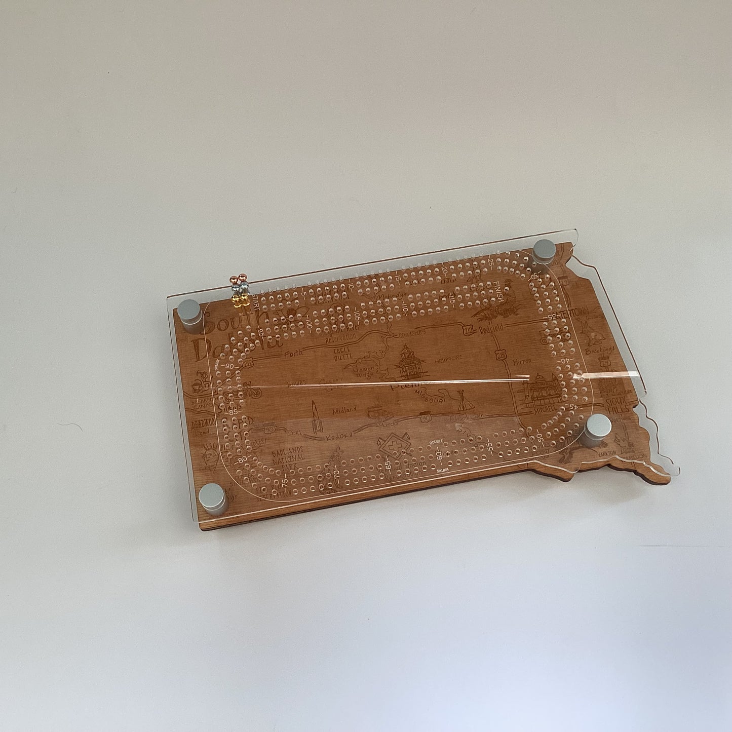 Cribbage Board - South Dakota