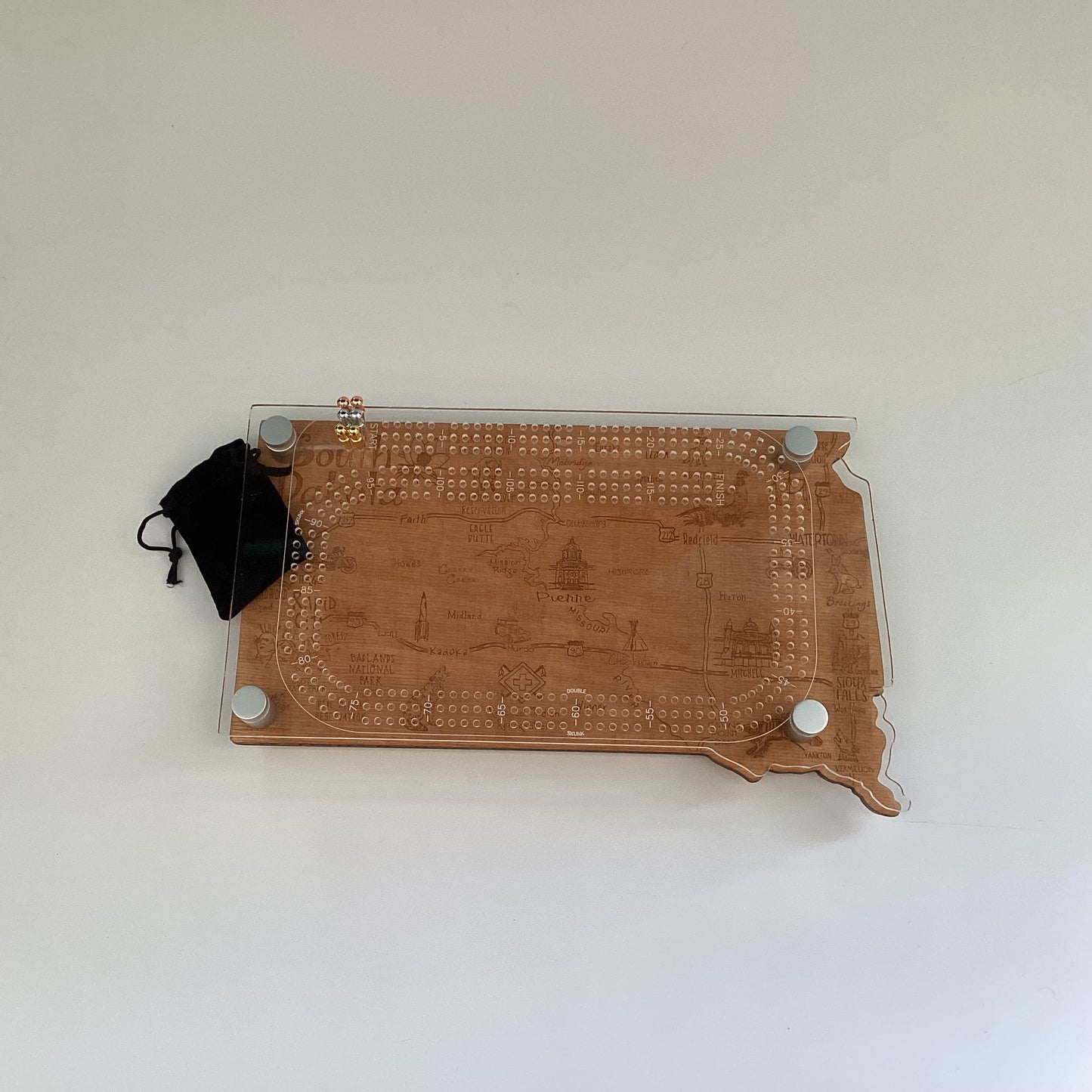 Cribbage Board - South Dakota