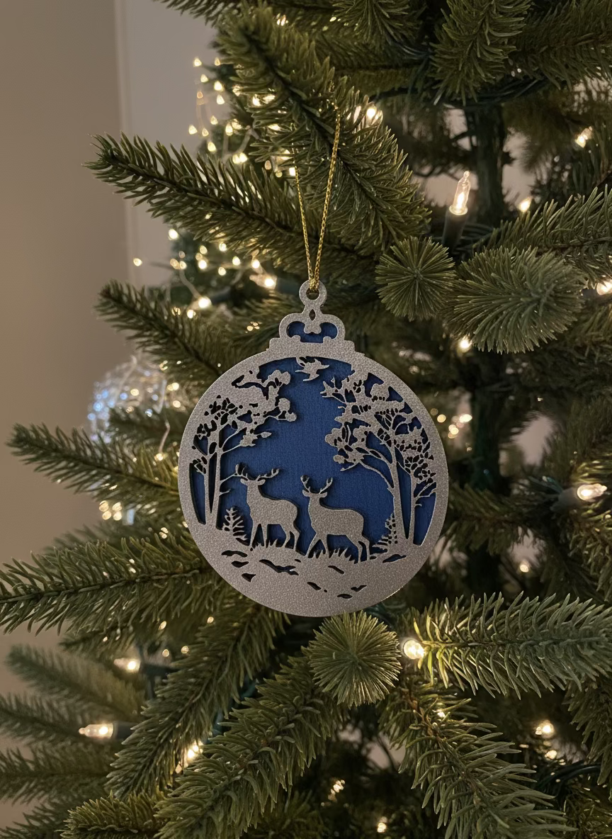 Ornament - Silver Deer