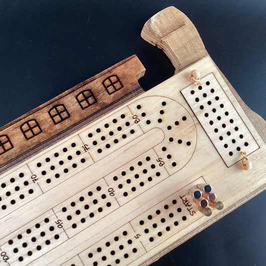 Cribbage - 3 Track Noah's Ark Board