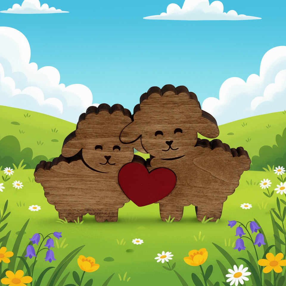 Assorted Animal Heart Puzzles