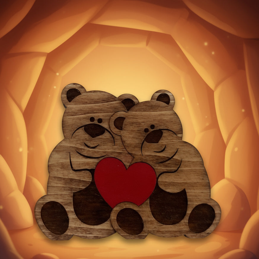 Assorted Animal Heart Puzzles