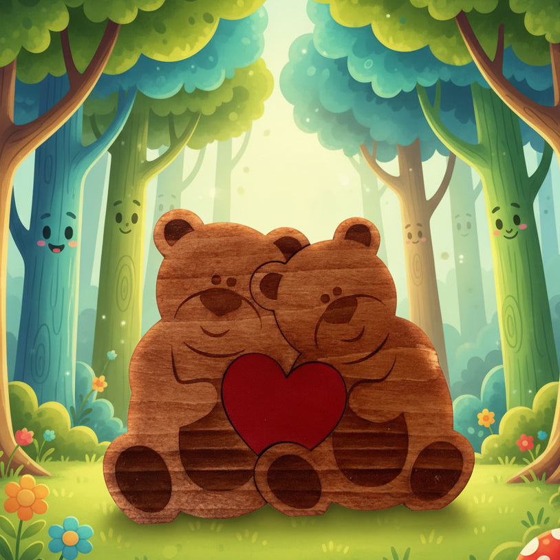 Assorted Animal Heart Puzzles