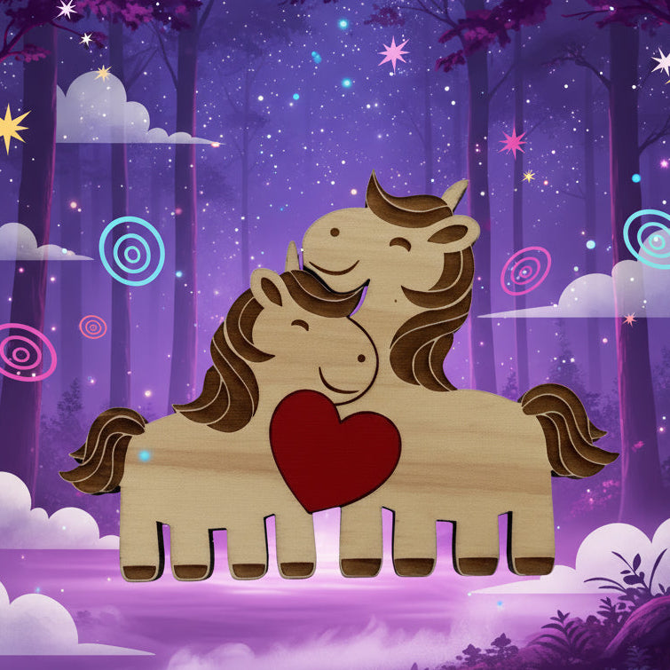 Assorted Animal Heart Puzzles