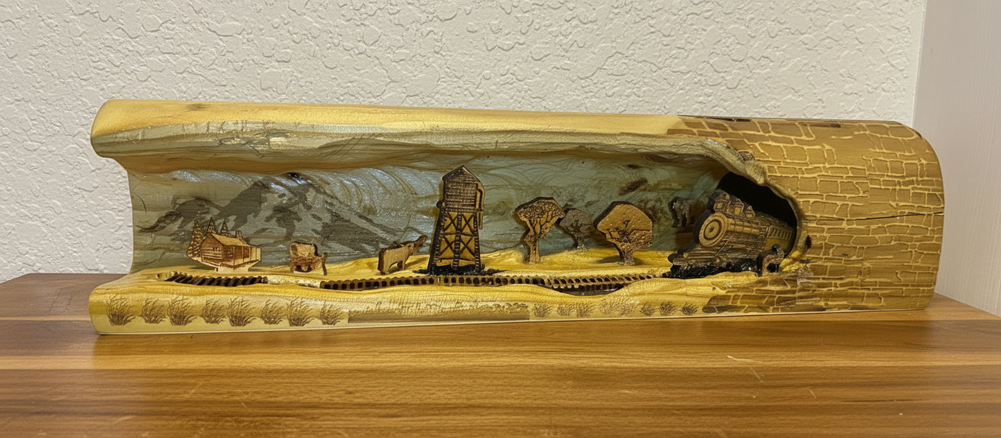 Steam Train Depiction