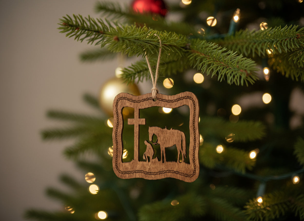 Ornament - Praying Cowboy